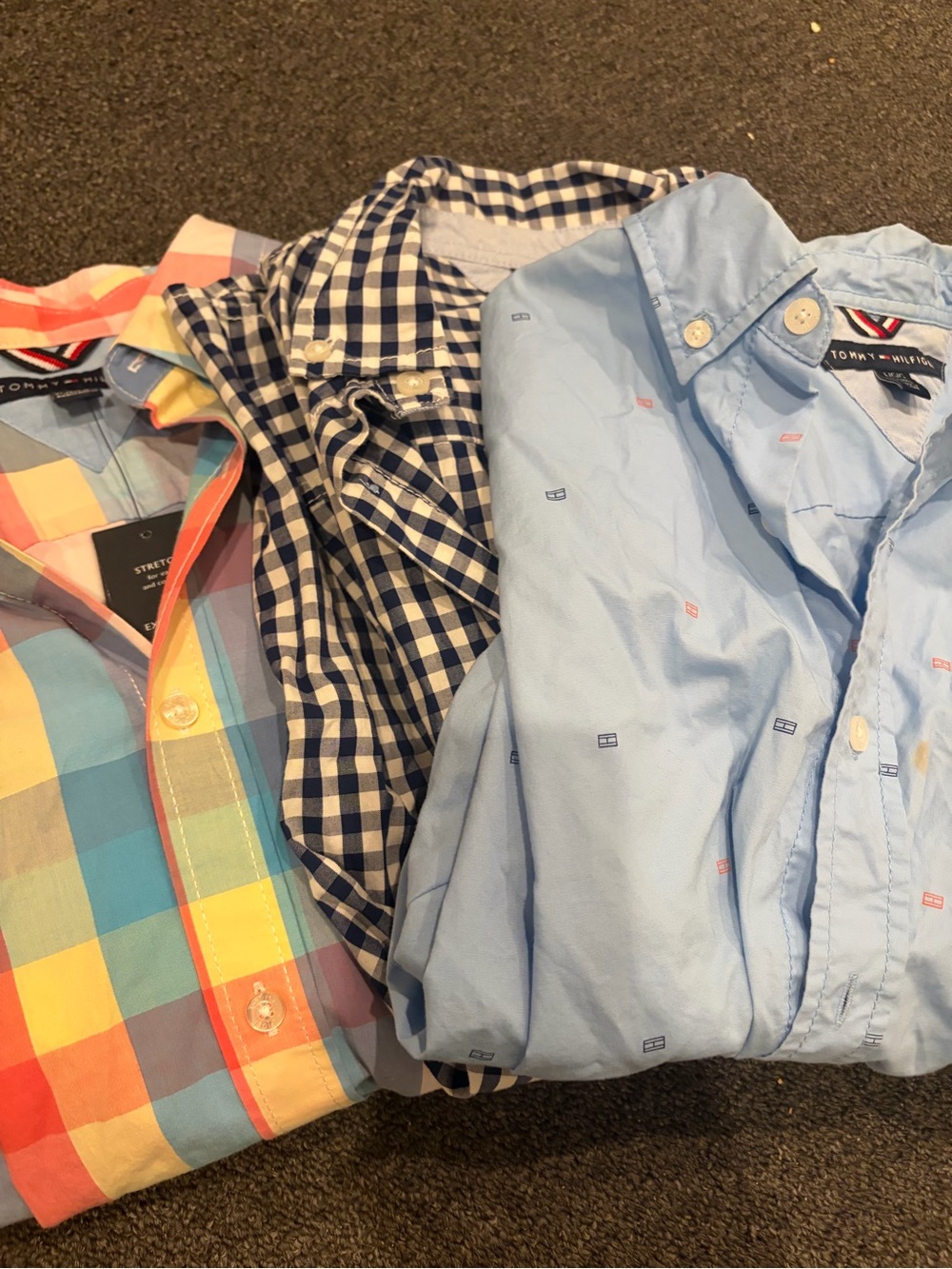 Tommy Hilfiger three boys shirts (one NWT)